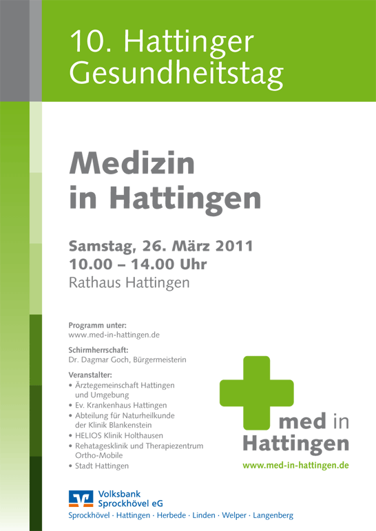 Flyer 'Hattinger Gesundheitstag 2011'